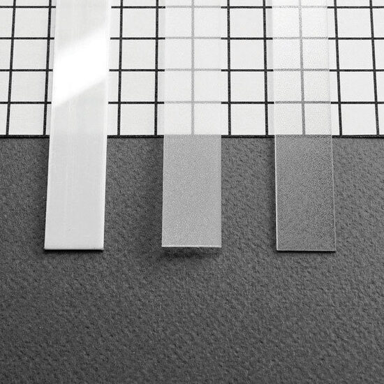 PC OPAL stikls LED lentu profilam