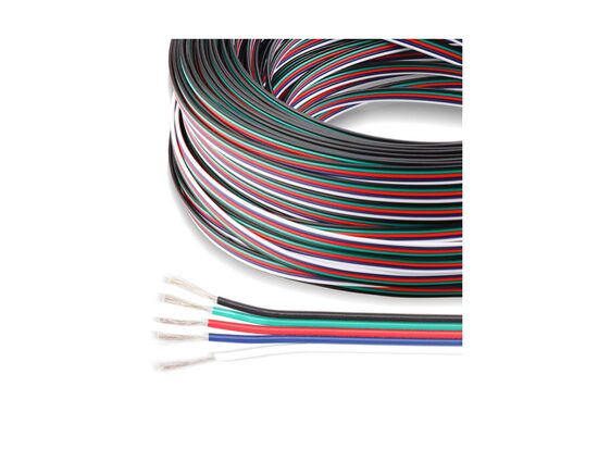 RGBW LED Lentu vads 5x0,30mm²