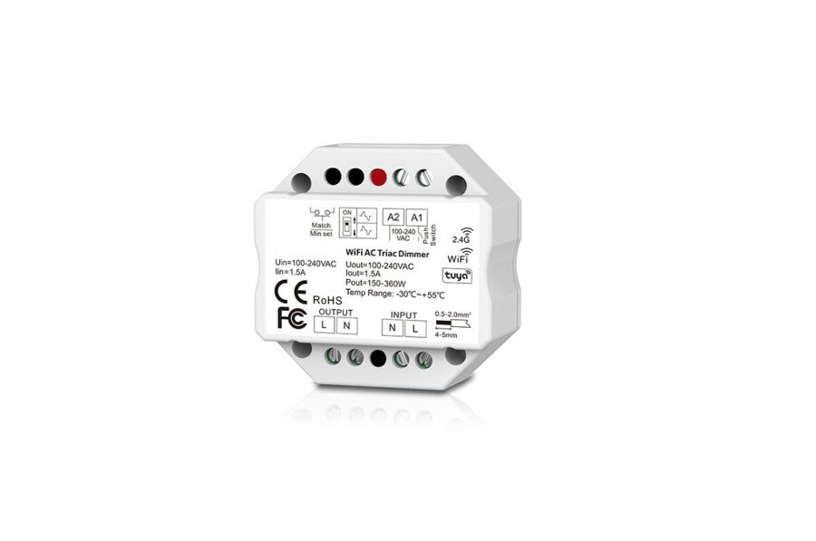 Wi-Fi/RF 1 zonas kontrolieris LED Lentām un gaismekļiem S01-B(WiFi)