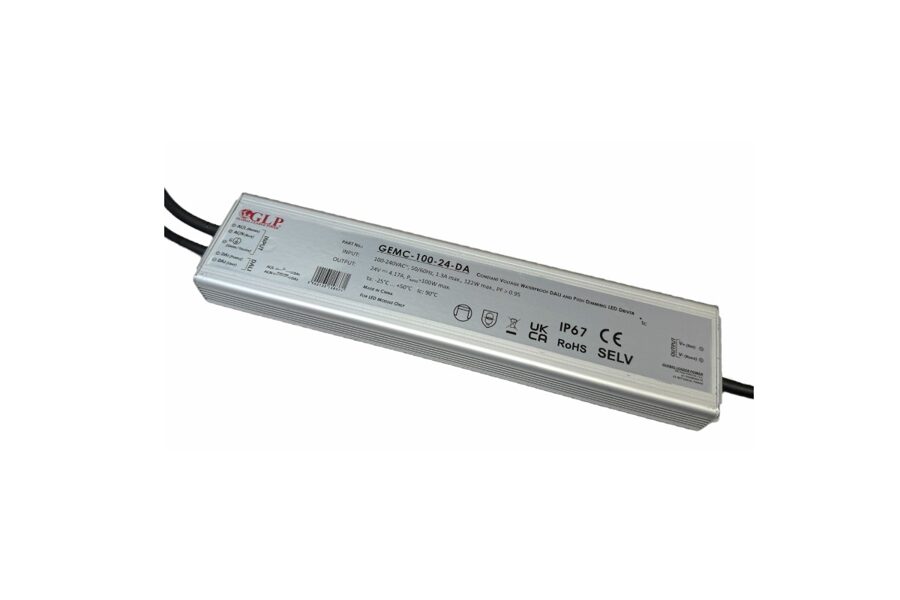 100W DALI Dimmable LED Power supply 24V IP67