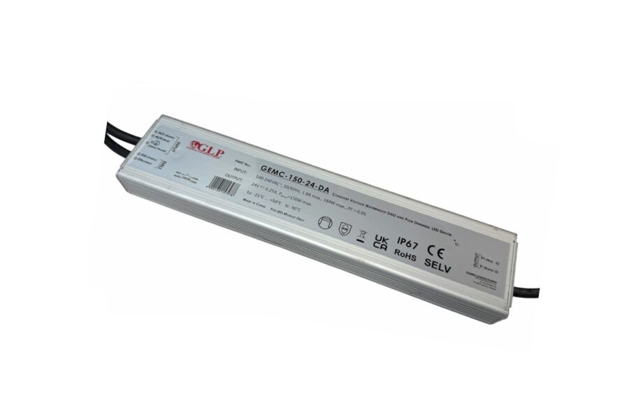 150W DALI Dimmable LED Power supply 24V IP67