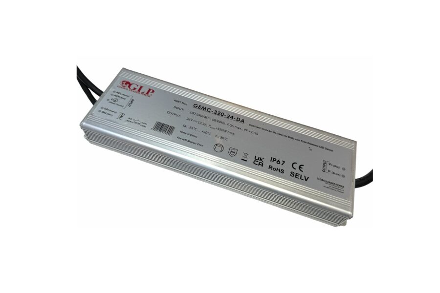 320W DALI Dimmable LED Power supply 24V IP67