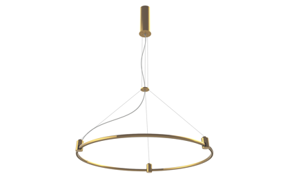 Suspended Magnetic Modular LED System AIP-ROUND BRASS