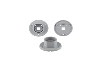 Wall mounting parts for LED strip profile OVAL