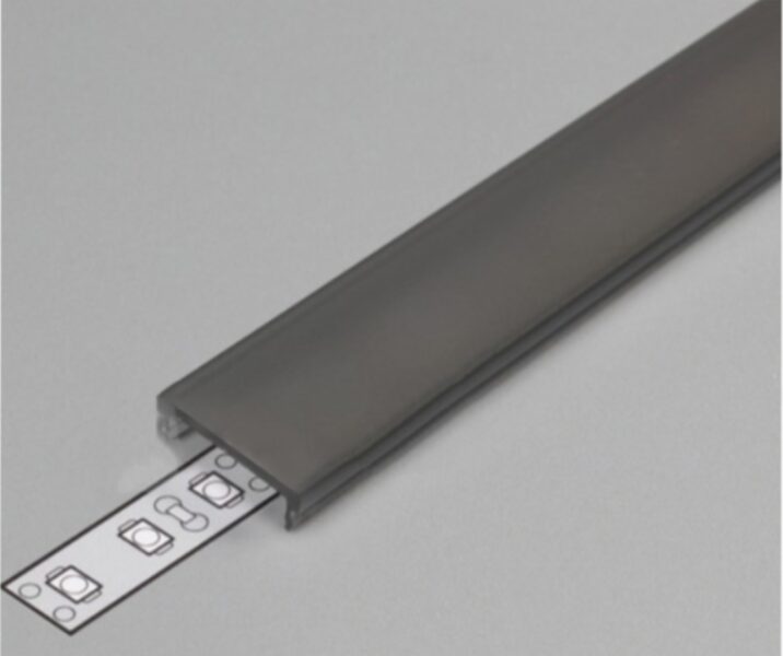 PC Aptumšots nosegstikls LED Lentu alumīnija profilam SLIM