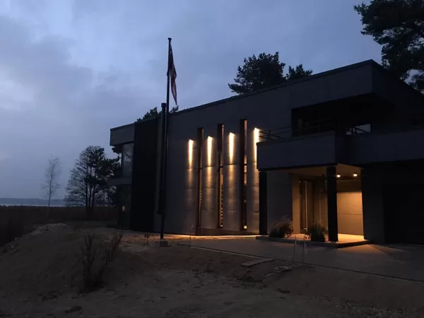 House Facade lighting in Baltezers